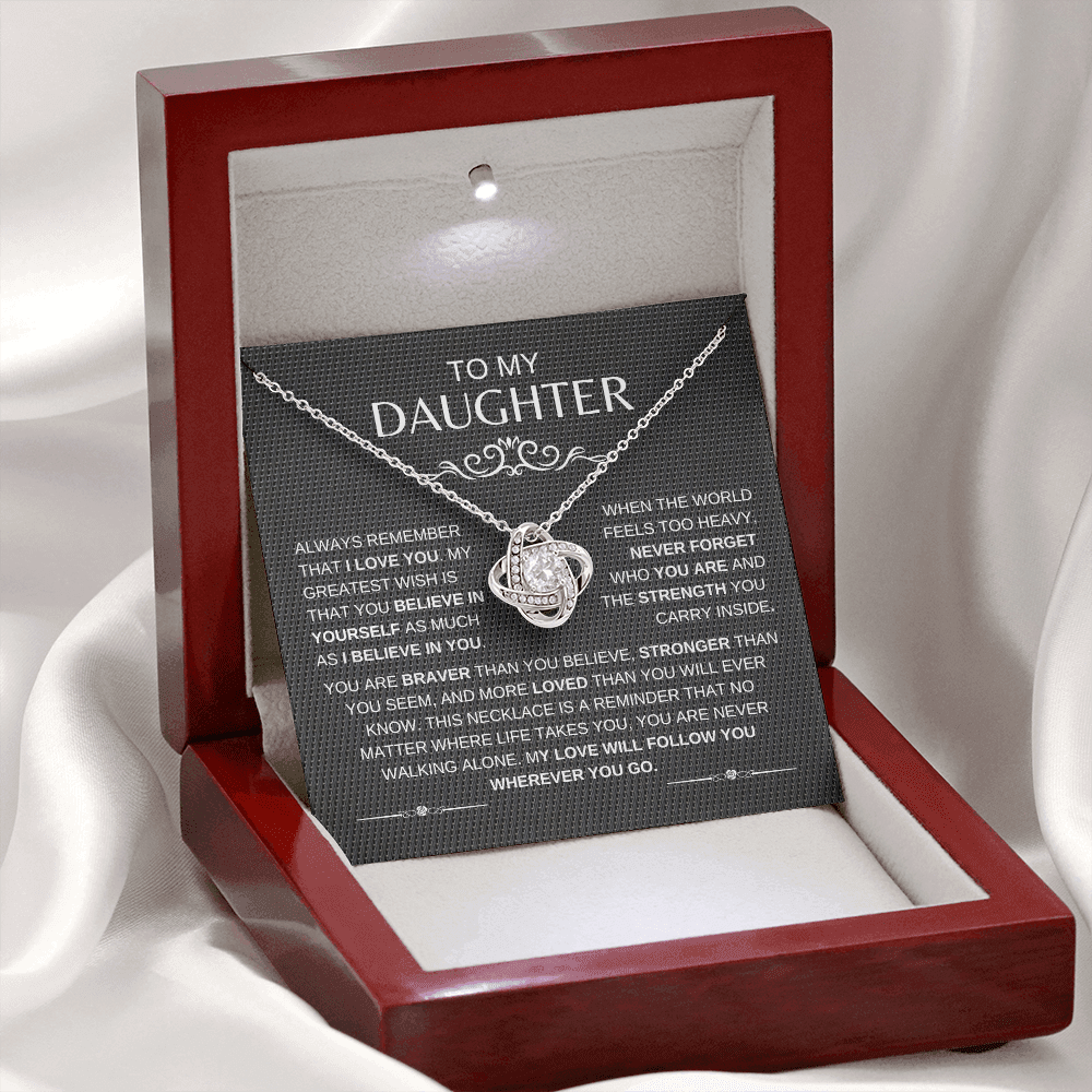 To My Daughter | Always Remember That I Love You - Necklace